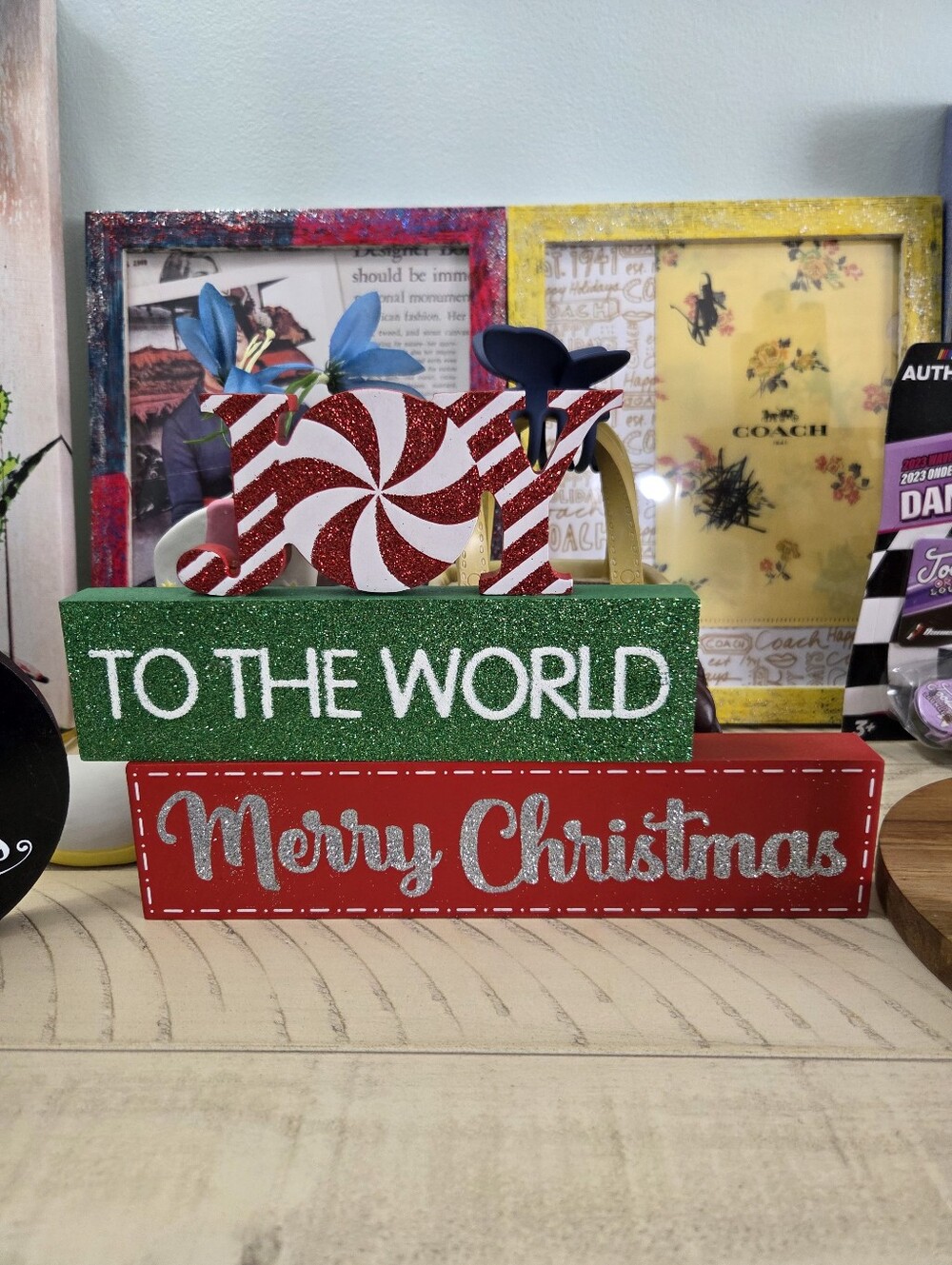 Festive Christmas Tabletop Decor Sign Bundle - Set of 4 🎄✨ EUC - Picture 3 of 8